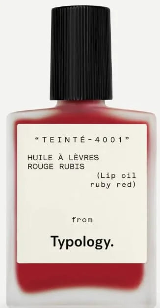 Typology Tinted Lip Oil - Shade 1 Ruby Red & Complimentary Sheet Masque