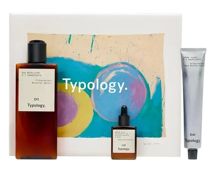 Typology Essential Care Gift Set, 3-Piece Facial Routine with Micellar Water, Radiance Serum, and Moisturizing Cream Main image